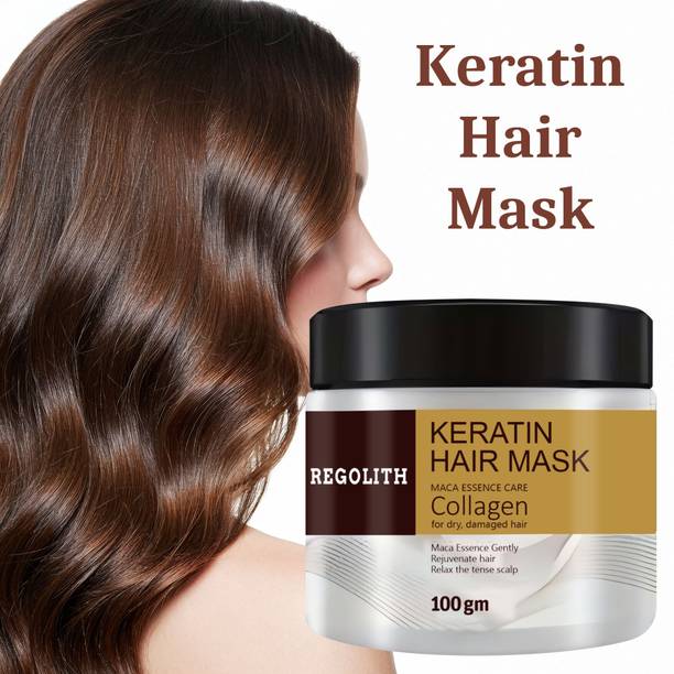 Regolith Keratin & Collagen Hair Mask for Frizz Control, Strengthening-Scalp Rejuvenation
