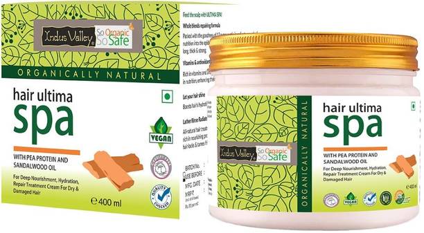 Indus Valley Paraben Free Ultima Hair Spa For Moisturizer Hair and Scalp, keratin hair mask