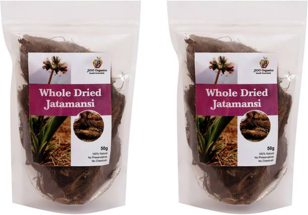 Jioo Organics Jatamasi (Spikenard) Musk Root Jatamansi Nardostachys Balchad 50 gm in each