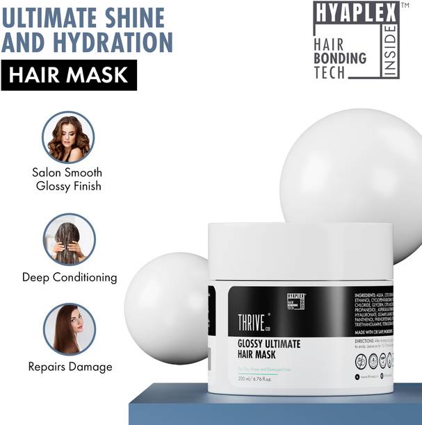 थ्राइवको Ultimate Hair Mask With Hyaplex™| For Dry, Lifeless, Frizzy, and Damaged Hair