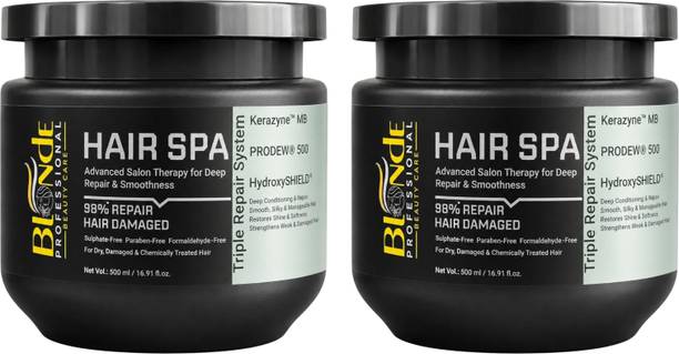 blonde Professional Hair Spa Cream,Revitalizes Dry Scalp, Normalizes Oil,Deep Nourishment,Pack of 2