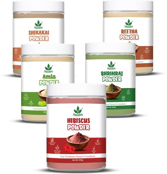Havintha Powder For Hair - each 250 Grams (Combo Pack of 5)