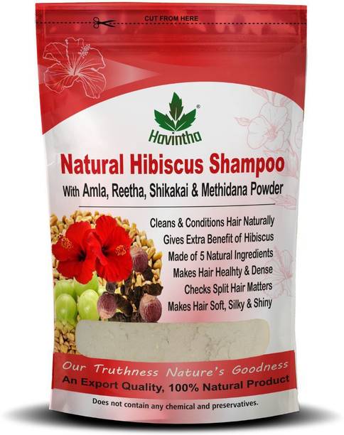 Havintha Natural Amla Reetha Shikakai Methidana And Hibiscus Powder Shampoo for Hair
