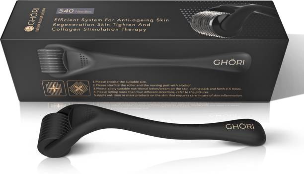 GHORI Derma Roller 0.50 MM | 540 Microneedles Safe & Effective|Hair Regrowth Treatment