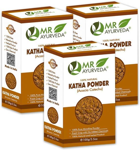 MR Ayurveda 100% Organic Katha Powder - Set of 3