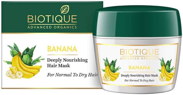 Biotique Advanced Organics Banana Deeply Nourishing Hair Mask for Normal to Dry Hair, 175g