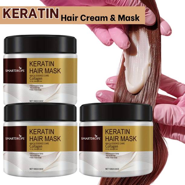 smartdrops Keratin Hair Mask for Silk & Smooth Hair, Repair Hair Damage Mask