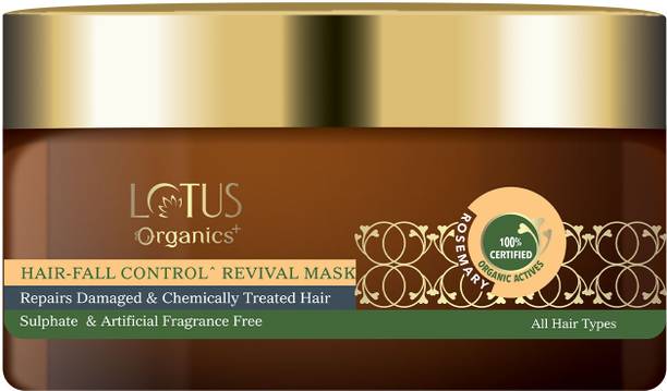 Lotus Organics+ Hair Fall Control Revival Mask | Repairs Damaged & Chemically Treated Hair