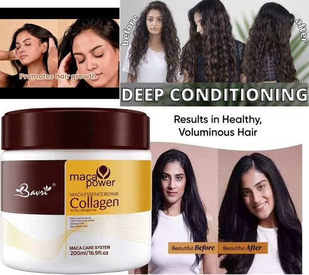 bavri Anti-Hair Fall Collagen Mask | Provides 5X Hair Fall Control | Hair Fall