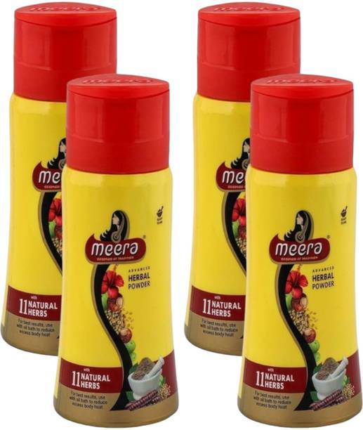 Meera Herbal Hair Wash Powder - 120g (Pack Of 4)