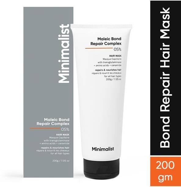 Minimalist Hair Mask For Dry, Damaged & Frizzy, Repair, 05% Maleic Bond Repair Complex