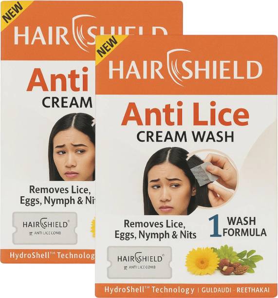 Hair Shileld Lice Free in Minuts Powerfull Anti Lice Cream Wash for All Hair Types Pack of 2