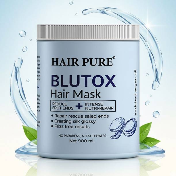 Hair Pure Blutox Hair Mask Reduces Split Ends, Intense Nutri-Repair Treatment