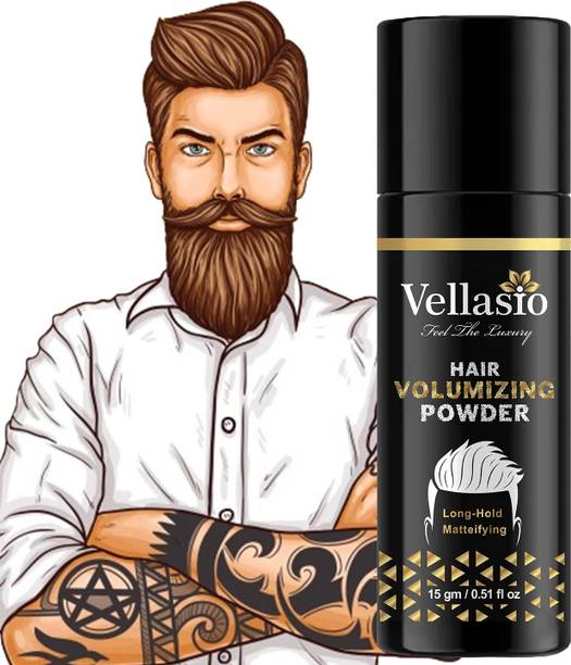 vellasio Mattifying Volume Powder Hair Wax 15gm Matte Finish|Strong Hold Styling hair volumizing powder wax Extreme Hair Volumizer hair powder-mousee