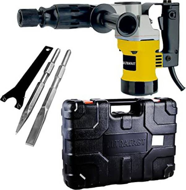 ULTRAFAST 900W Demolition Hammer 17mm with Chisels 15 Joule Impact Drill Machine 2900RPM Hammer Drill