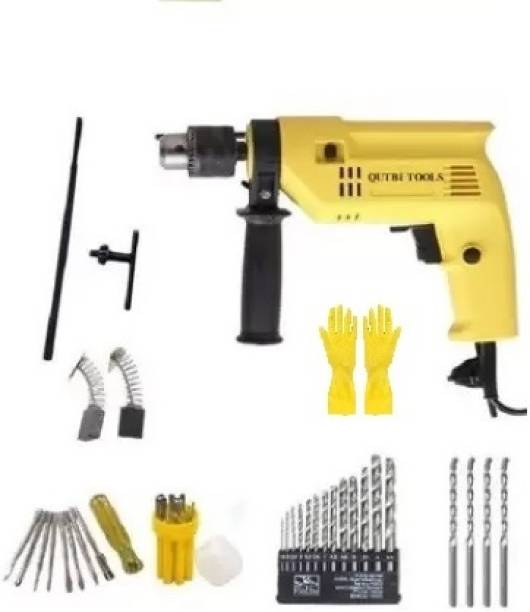 Qutbi tools Hammer drill machine with hand gloves Hammer drill machine with hand gloves Hammer Drill