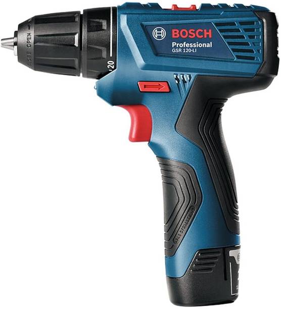 BOSCH GSR 120-LI, with GBA 12V 2.0Ah Battery, GL 1220 CV Charger & Carrying Case - 12V GSR 120-Li Cordless Drill