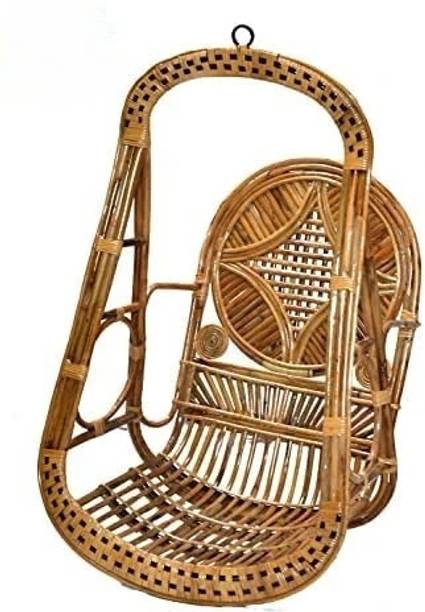 newway Premium Cane Jhula | Wooden swing for adults | Hanging Chair for Balcony & Room| Bamboo, Wooden Hammock