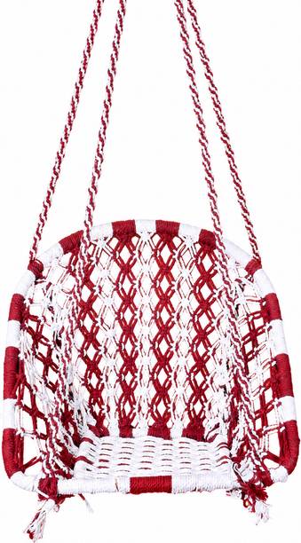 LABONYAA LABONYAA Handcrafted Cotton Rope Hanging Swing Chair Cotton Large Swing