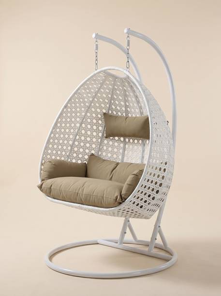 Hindoro Premium Double Seater Hanging Egg Swing Chair Iron Large Swing