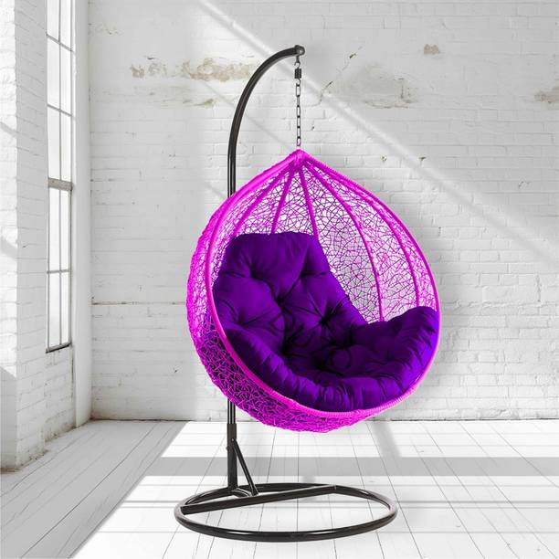 duzo Jhula Hanging Swing Chair for Adult Balcony Steel Hammock s Steel Large Swing