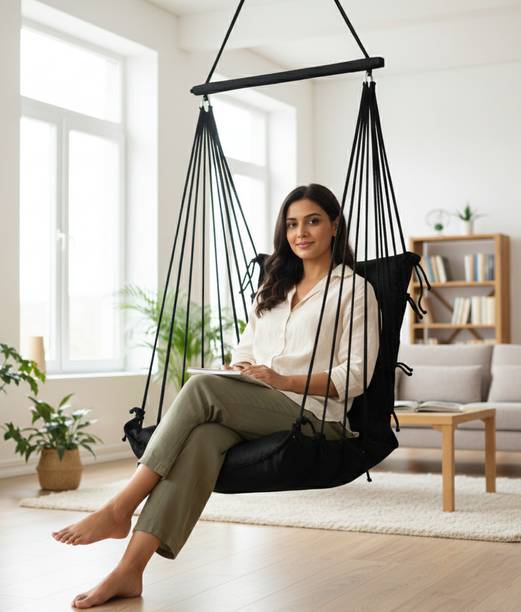 Patiofy Hammock Swing for Balcony | Swing Chair for Adults for Home | Jhula for Adults Cotton Hammock