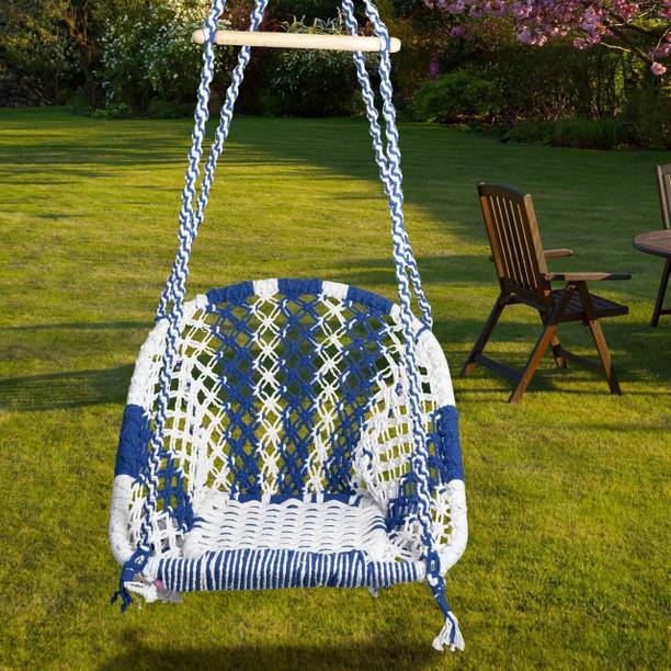 ROOPSE swing for adults Jhula Swing Chair for Garden, Balcony Cotton Hammock