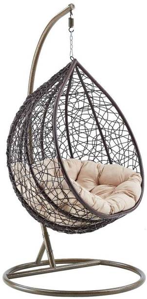AIG Swing Chair With Stand & Free Cushion For Outdoor/Indoor Furniture(Free Cushion) Iron Small Swing