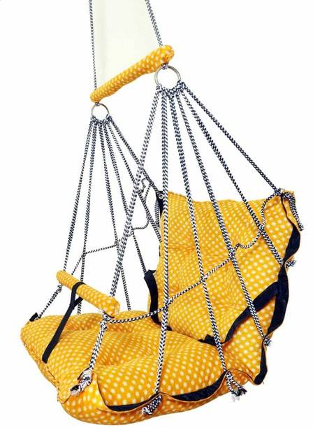 HURF CARE Baby Swing for Kids Babies & Children (1-5 Years) Cotton, Wooden Small Swing