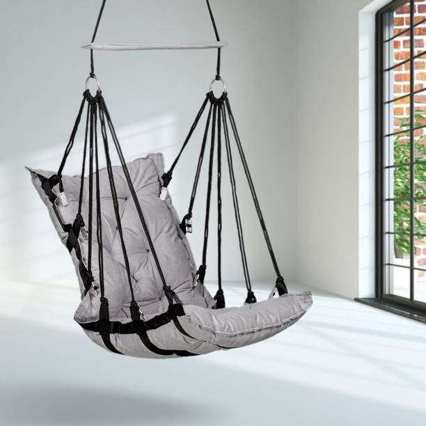 Swingzy Soft Velvet Hanging Swing for Adults/Hammock Swing/Swing For Balcony/Swing Cotton Hammock