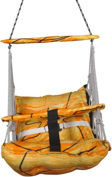 Sarthak Handicraft and Traders Comfortable Baby Hanging Swing Chair with Safety Belt Cotton Hammock