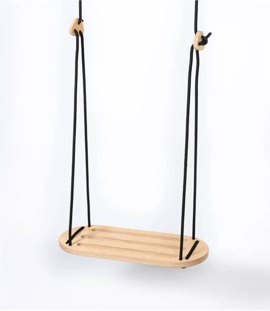 Dotleaves ZenHome Minimalist Wooden Garden Jhula (White Edition) Wooden Hammock