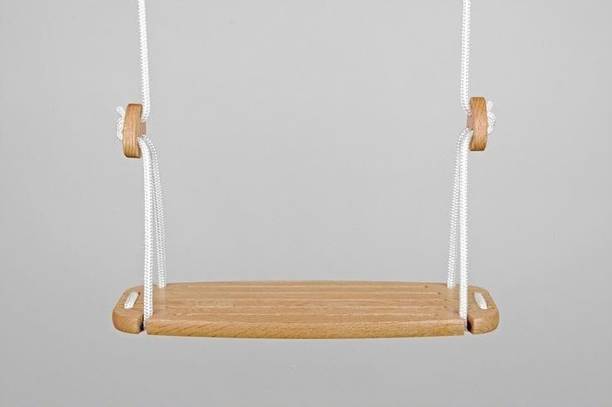 WOODVOIE ZenHome Minimalist Wooden Garden (White Edition) Wooden Hammock