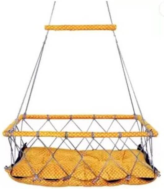 HURF CARE NEW BORN BABY (0-2 YEARS) PALNA JHULA SWING Cotton, Wooden Small Swing