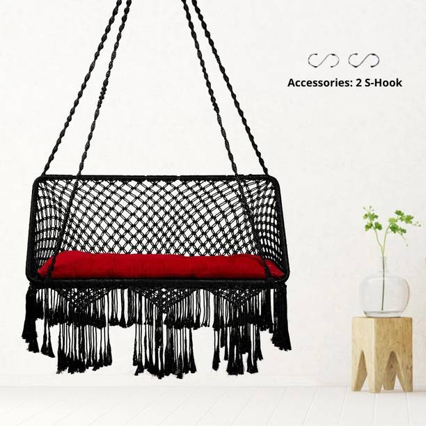 Swingzy Premium Double Seater Hanging Swing/Swings for Indoor, Outdoor, Balcony, Garden Polyester Hammock