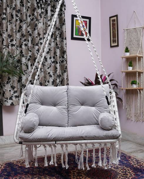 Patiofy Premium Large Double Seater Swing/ Swing for Adults/ 2 Seater Adult Swing/ Jhula Polyester Large Swing