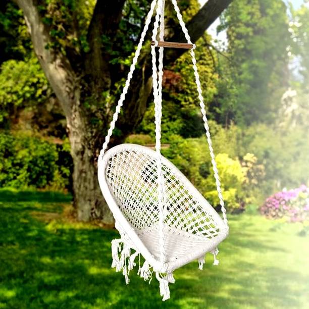 MODLIVING D Shape Premium Swing Chair for Adult, Children Cotton Hammock