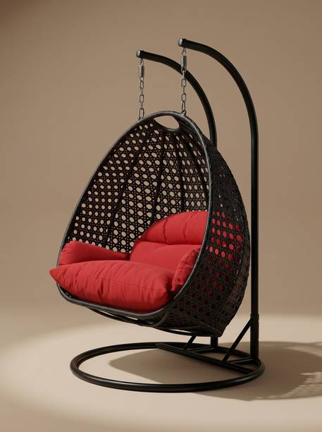 Hindoro Premium Double Seater Hanging Egg Swing Chair Iron Large Swing