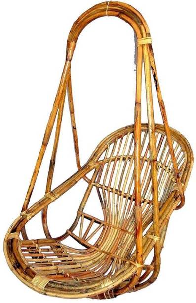 saad enterprises Hanging Chair Wooden Bamboo 100% Cane Swing Chair for Adults Bamboo Large Swing