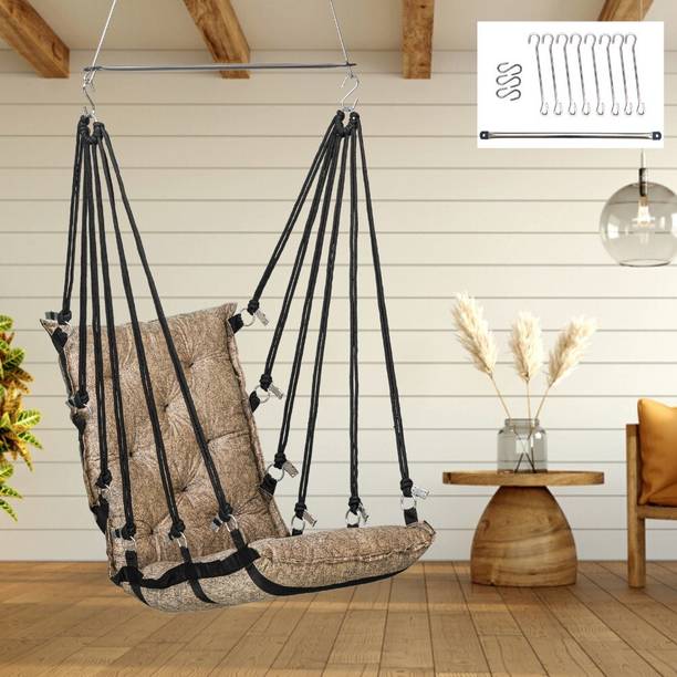 Patiofy Soft Hanging Swing for Adults/ Hammock Swing/ Swing For Balcony/ Swing Chair Cotton Hammock