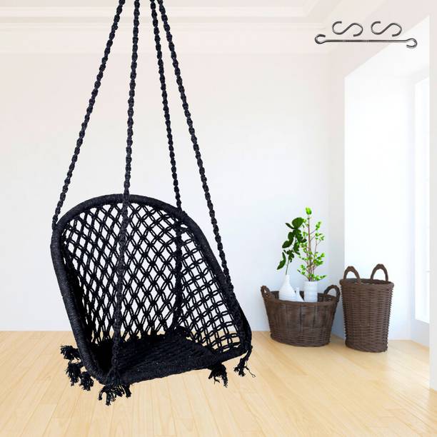 FurniGully Hammock Hanging Swing Chair/ Swing for Adults/ Jhula Indoor/ Swing for Kids Cotton Large Swing