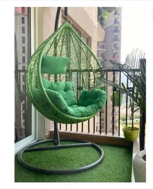 Artic Fashion Swing Single Seater Chair with Stand & Cushion Hook Outdoor Indoor|Patio|Garden Steel Hammock
