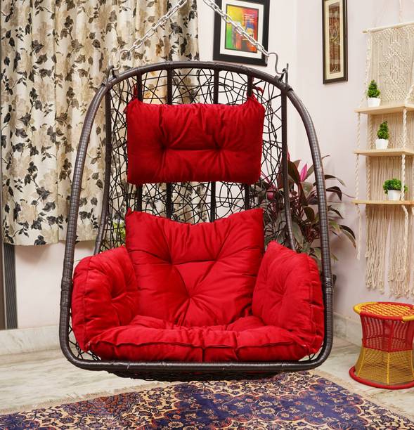 Patiofy Premium Hammock Hanging Swing Chair/ Swing for Adults/ Egg Chair/ Basket Swing Steel Large Swing