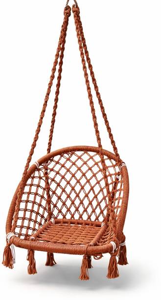 Serenevista Cotton Round swing for Adults/hammock chair for home indoor/Outdoor Wooden Hammock