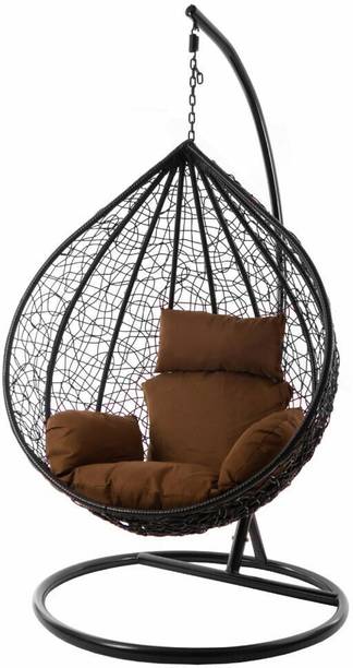 UrbanEscape Garden/ Balcony/outdoor swing chair with stand Iron Large Swing