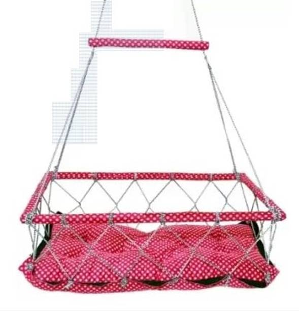 HURF CARE NEW BORN BABY (0-2 YEARS) PALNA JHULA SWING Cotton, Wooden Small Swing