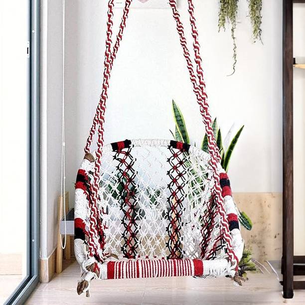 MODLIVING D Shape Premium Swing Chair for Adult, Children Cotton Hammock