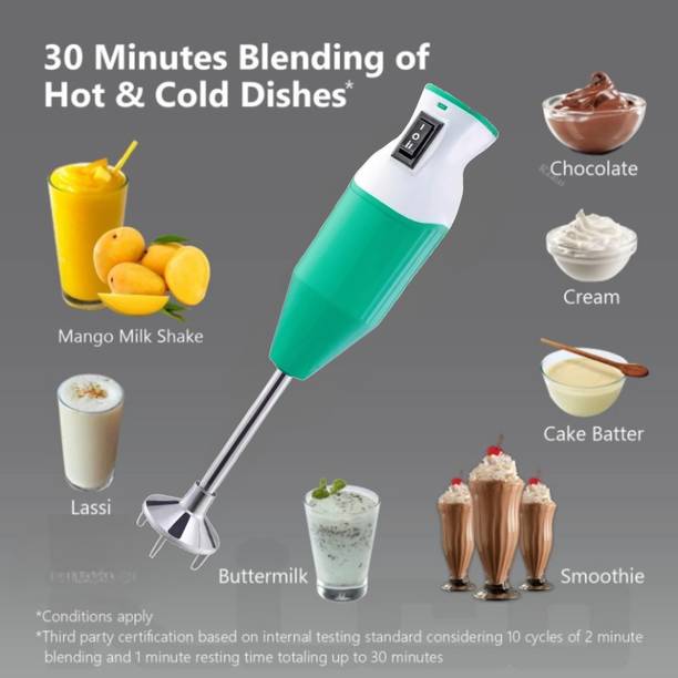 KITKING 350 W Green, White Hand Blender