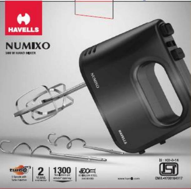 HAVELLS 300 W Black Electric Whisk