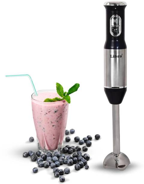 LIBRA 1200 W Stainless Steel, Black Hand Blender